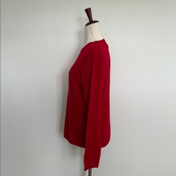 Red Peck & Peck 100% Cashmere Sweater Size Large EUC - Picture 3 of 5